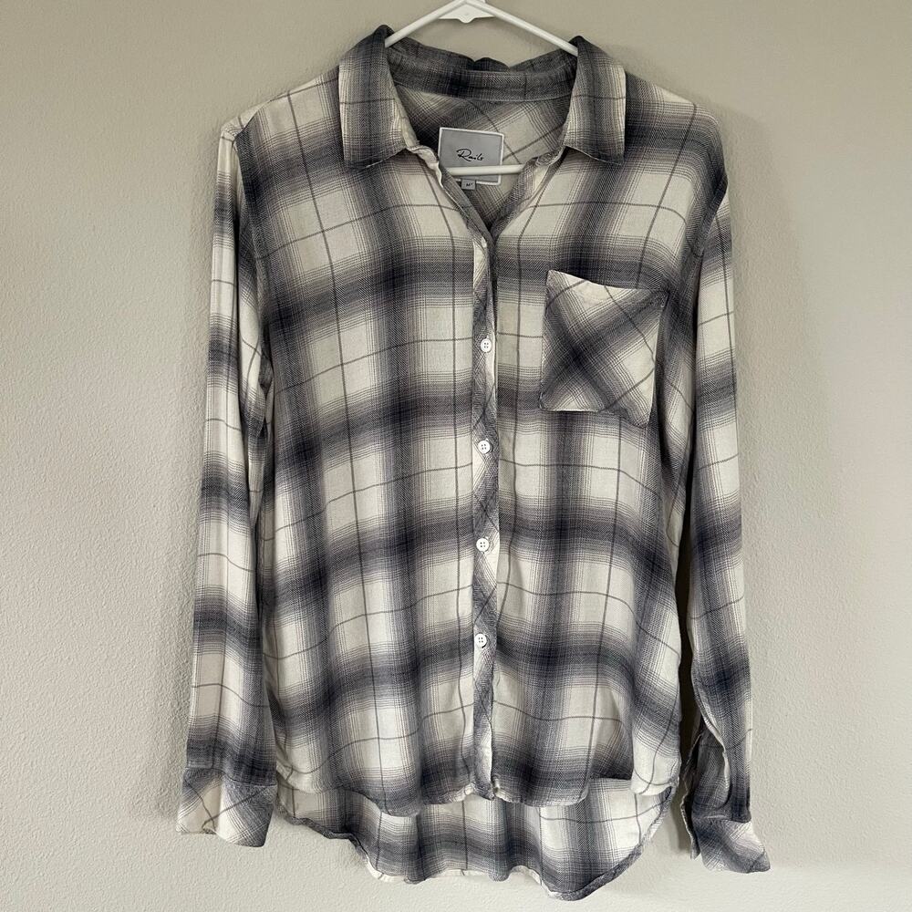 Rails Hunter Flannel Button Down Top In Sterling … - image 2